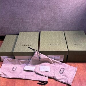 Gucci empty shoe Boxes with Dust Bags